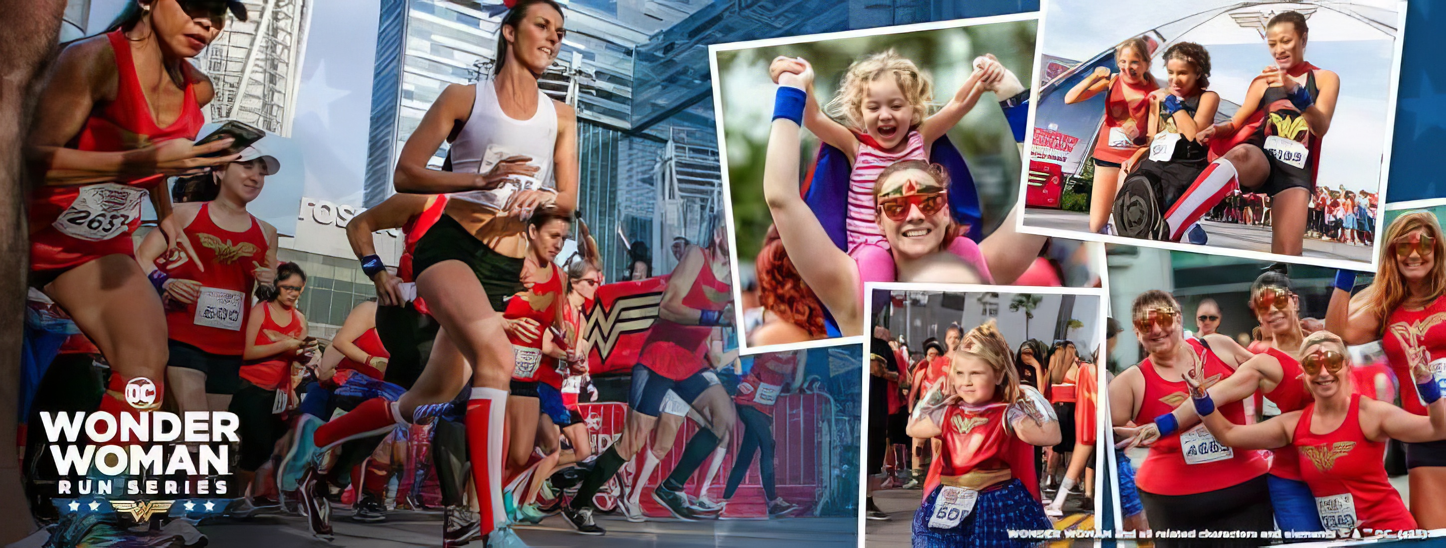 Mass-participation sporting event in motion